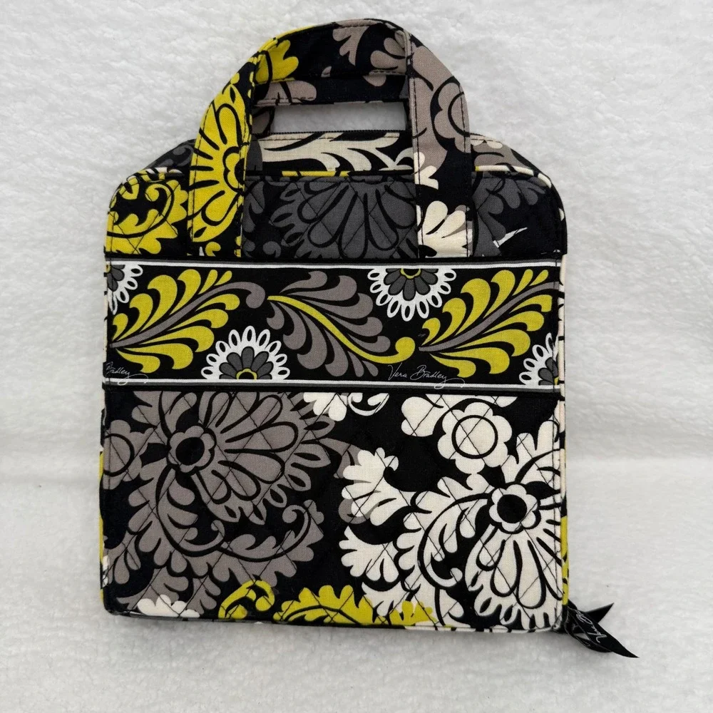 Vera Bradley Night and Day Quilted Floral Travel Cosmetic Organizer Bag Case